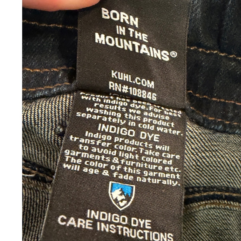 Kuhl Mens Indigo Blue Denim Articulated Knee Jeans 30x34 RN108846 - Picture 8 of 9